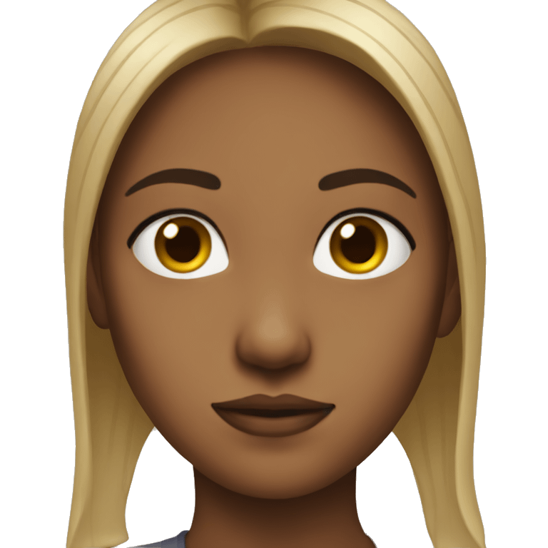  girl head down + nose  emoji