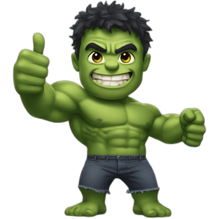 Hulk thumbs up emoji