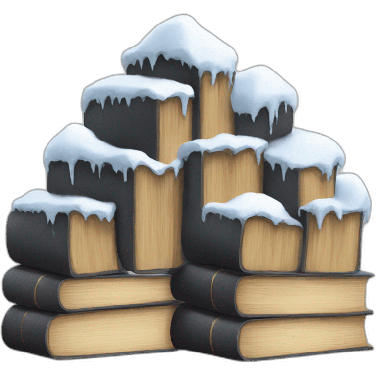 Books mountain snow price emoji