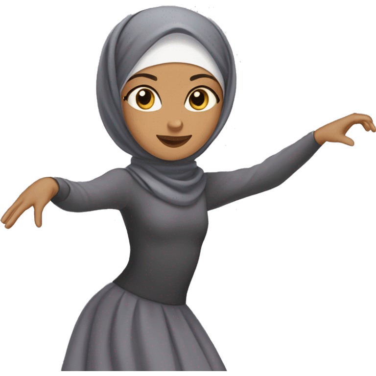 Hijabi-girl-doing-ballet emoji