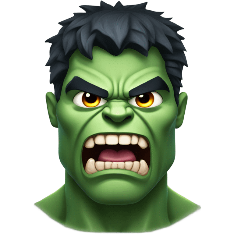 Hulk as ghost vampire angry emoji