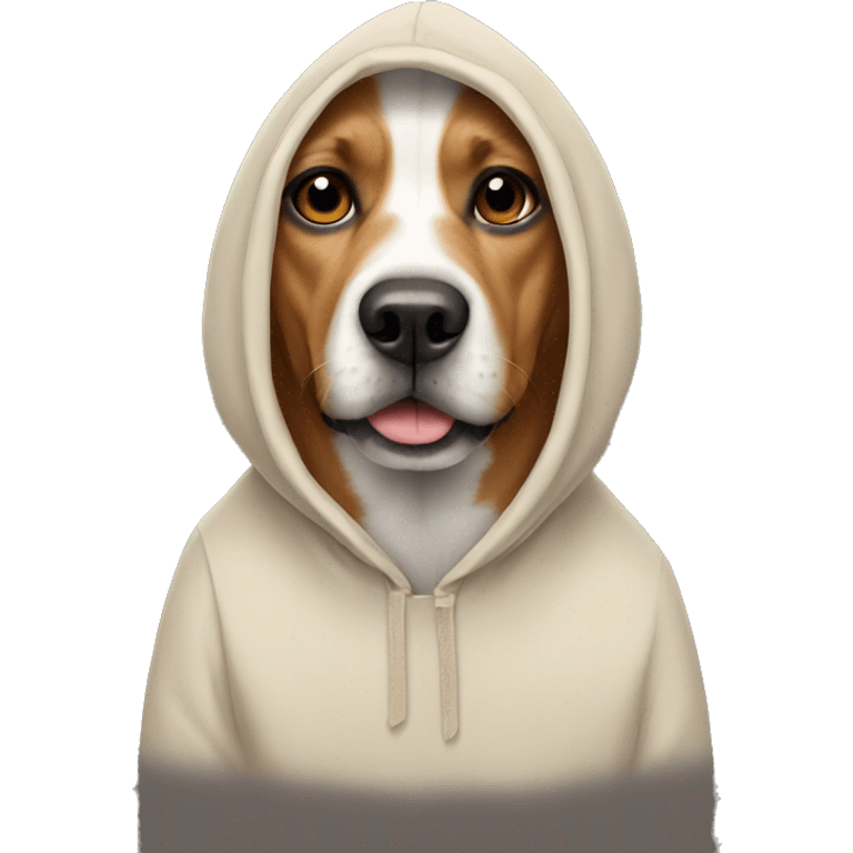 Dog wear hoods emoji