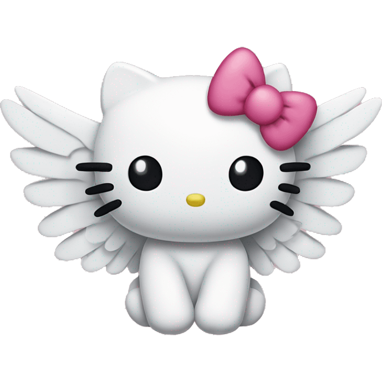 hello kitty with wings emoji