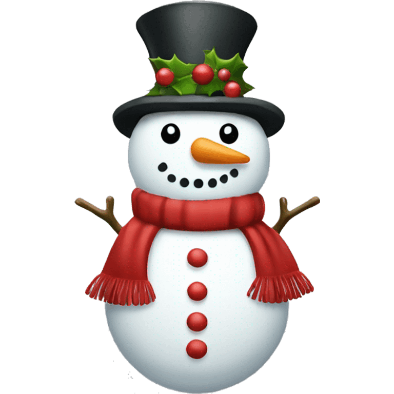 full body christmas hat snowman emoji