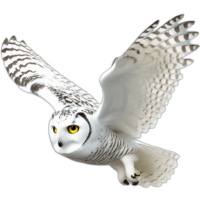 Flying-Snowy-Owl emoji