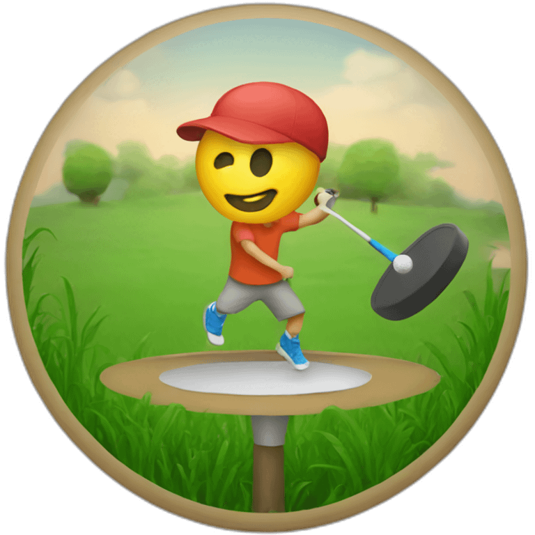 Disc golf emoji