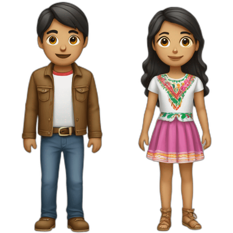 fille et son mexicain emoji