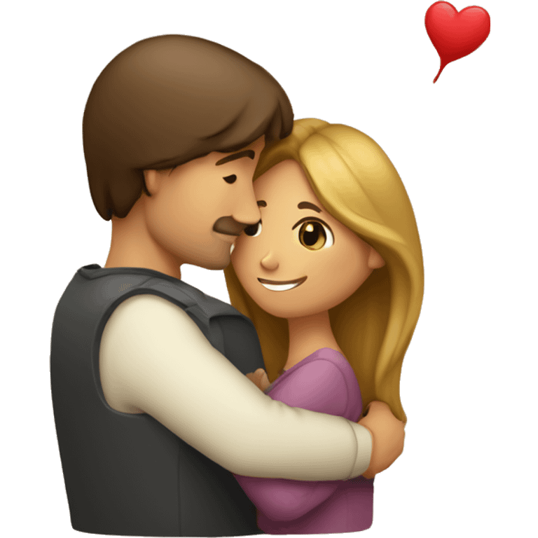 Corazon lleno de amor de un hombre y una mujer emoji