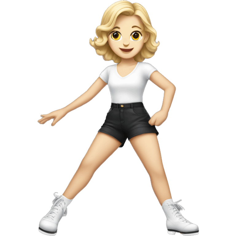 White girl tap dancer emoji