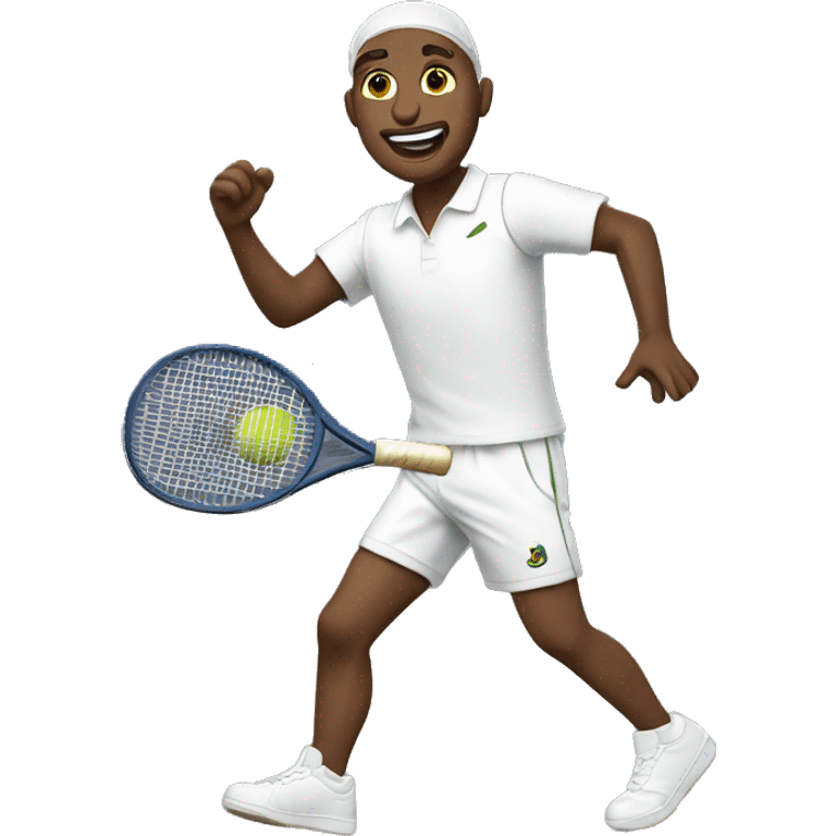 wimbledon dancing tennis playedr male  emoji