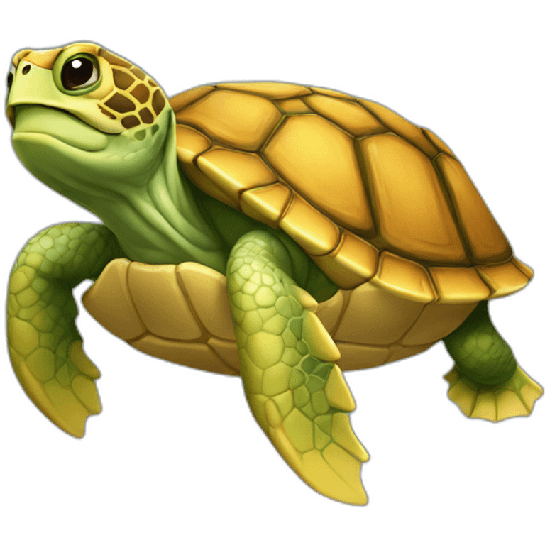 Tortuga dorada emoji