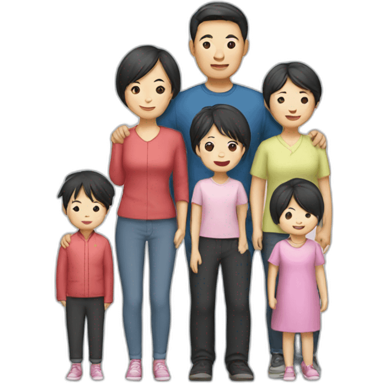 Chinese family emoji