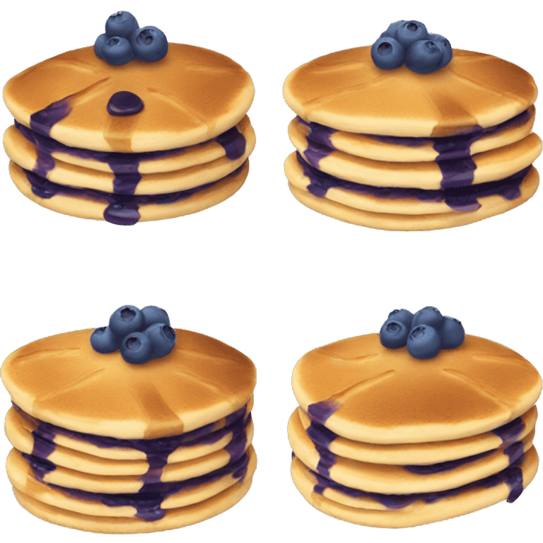 Blueberry pancakes  emoji