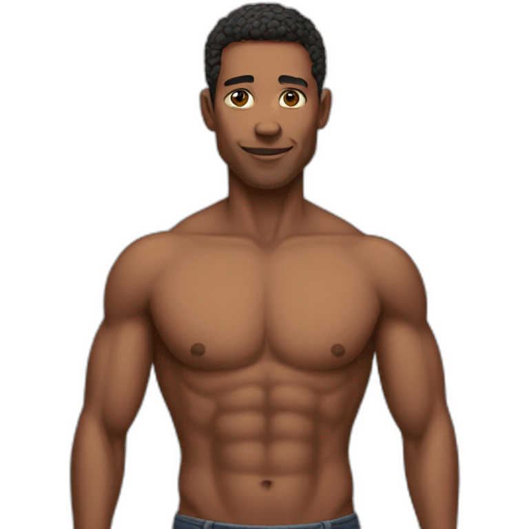 without-shirt emoji