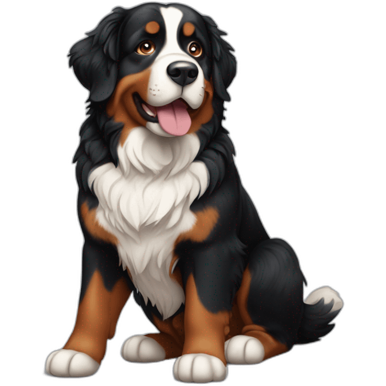 Bernese mountain dog emoji