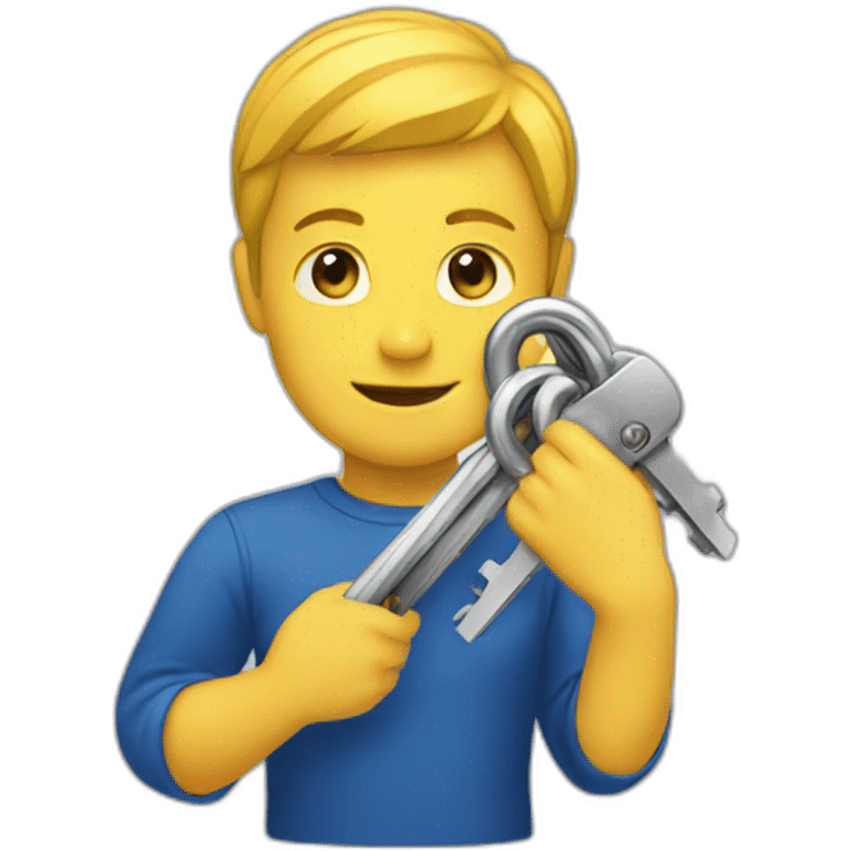 Opening the locks emoji