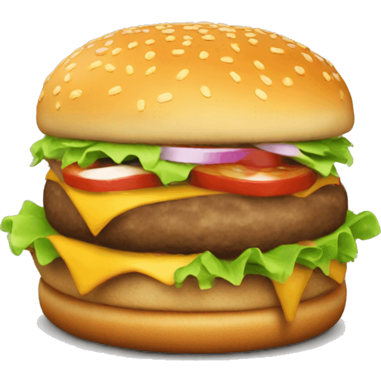 burger emoji 3d, ios style emoji