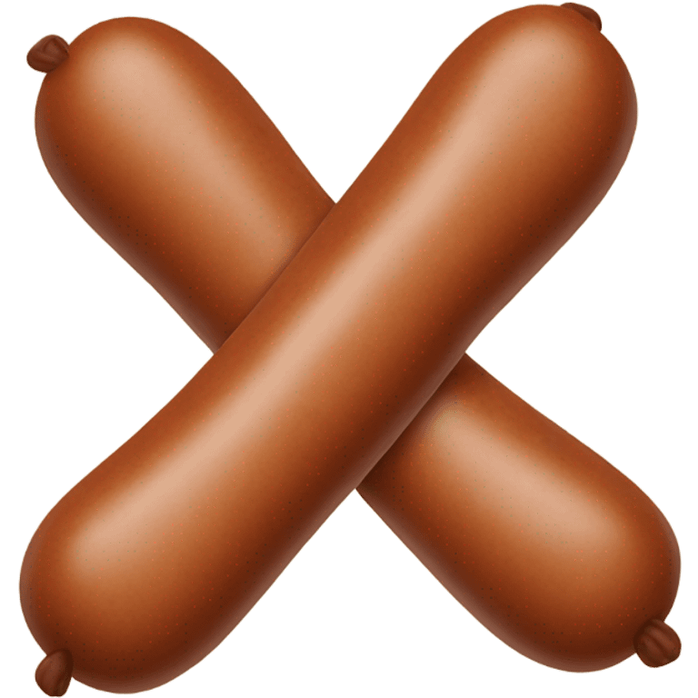 Crossed sausage emoji