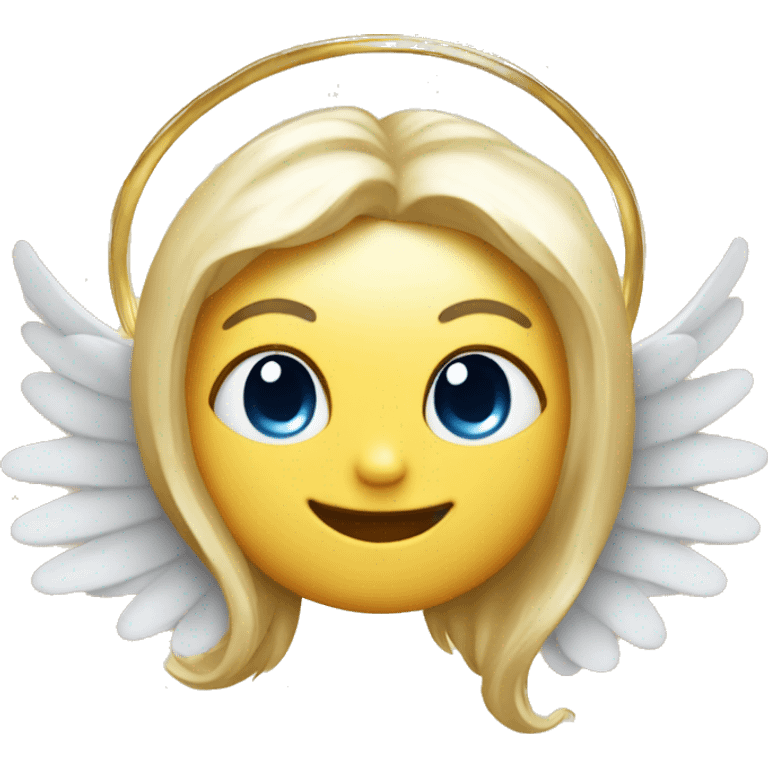 Star with wings and halo emoji