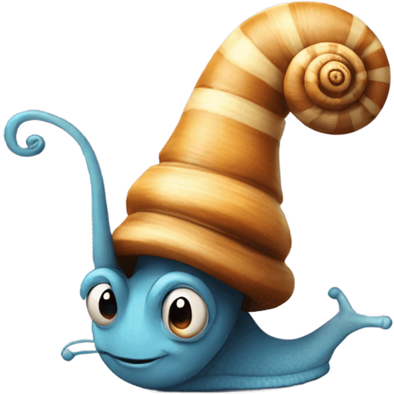 snail with party hat emoji