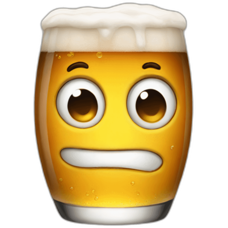 BITTER BEER FACE emoji