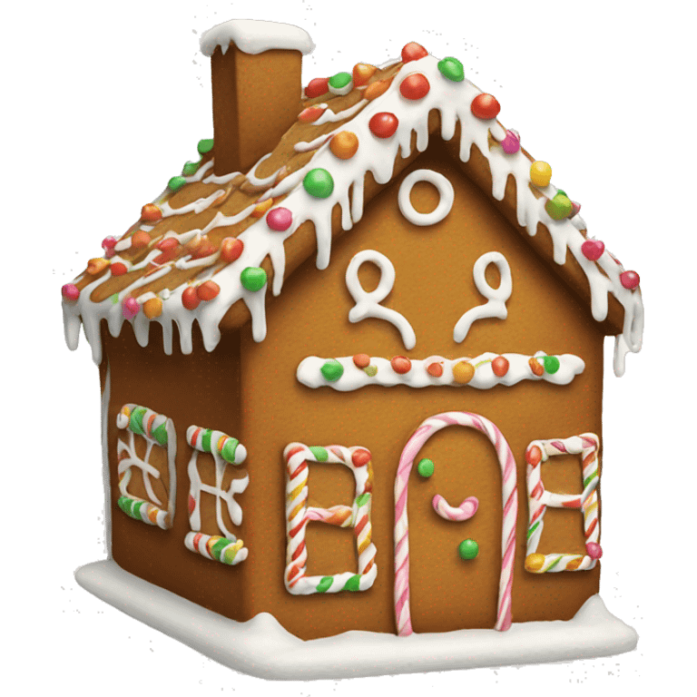 gingerbread house emoji