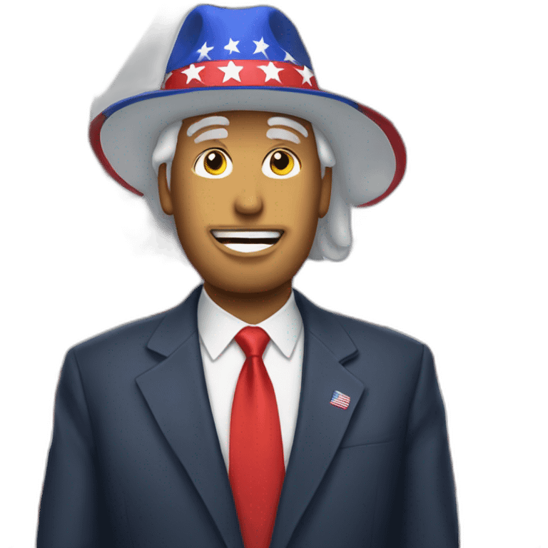 Donald trum wearing a maga hat emoji