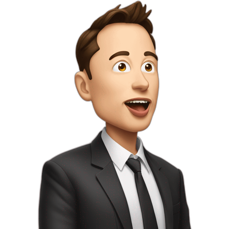 Elon musk qui mange emoji