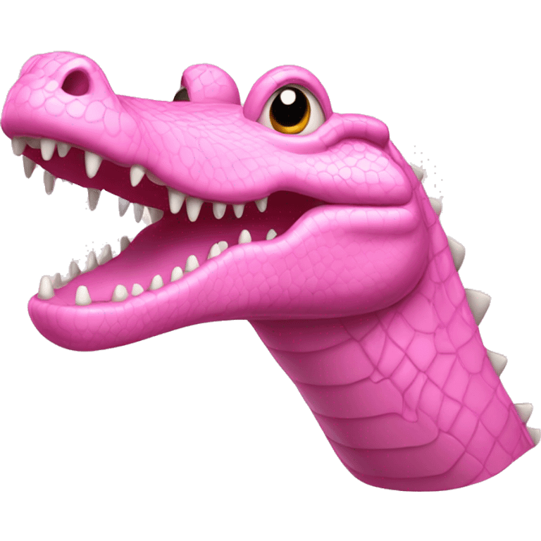 light pink crocodile  emoji