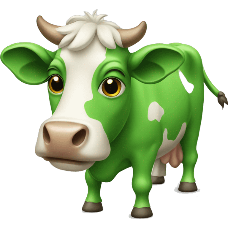 Green cow emoji