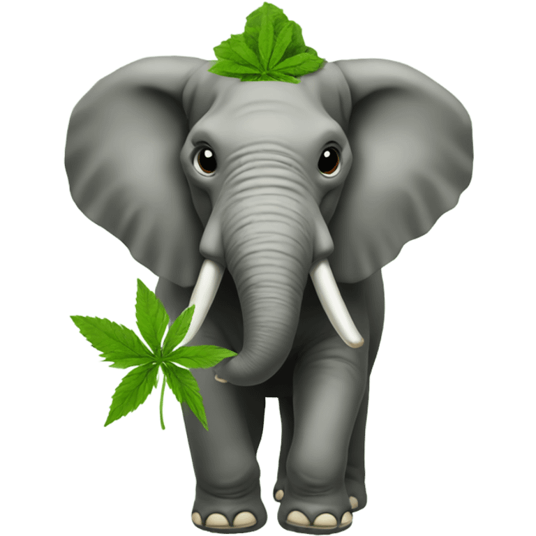 Weed elephant  emoji