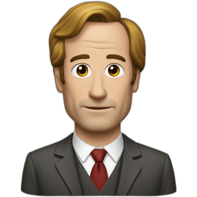 Saul goodman with thinner hair emoji