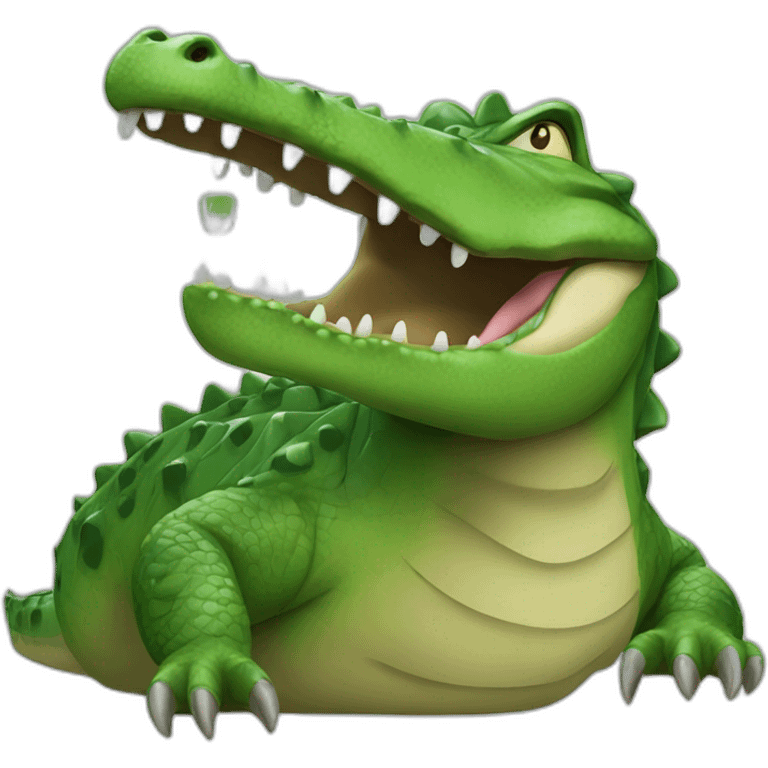 ChatGPT Alcoholic crocodile emoji