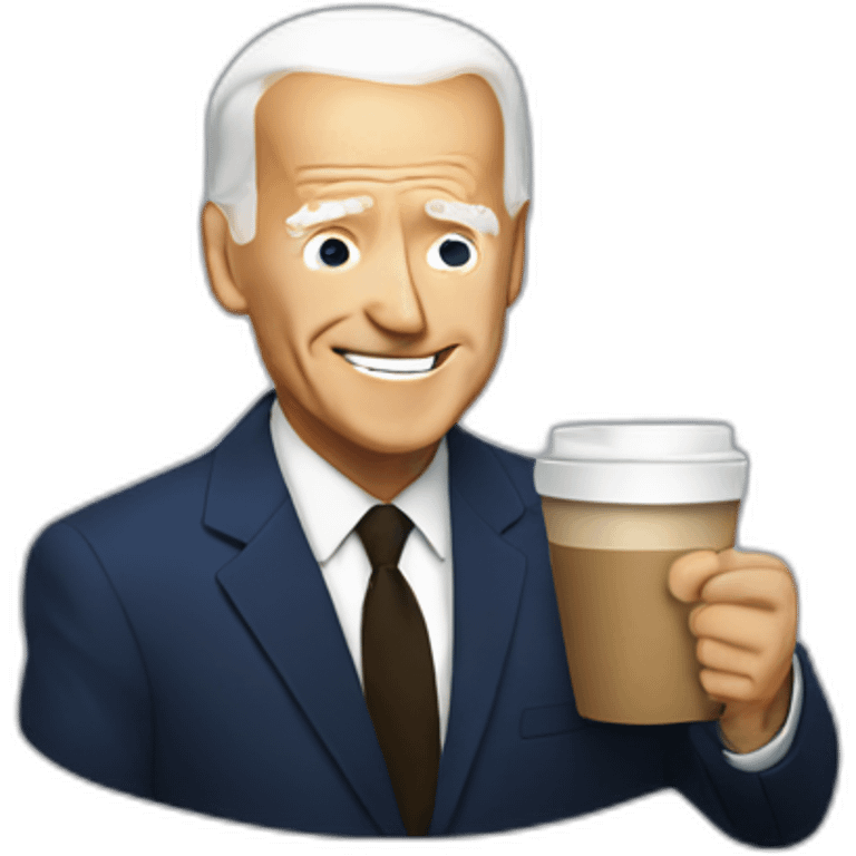 biden drinking coffee emoji