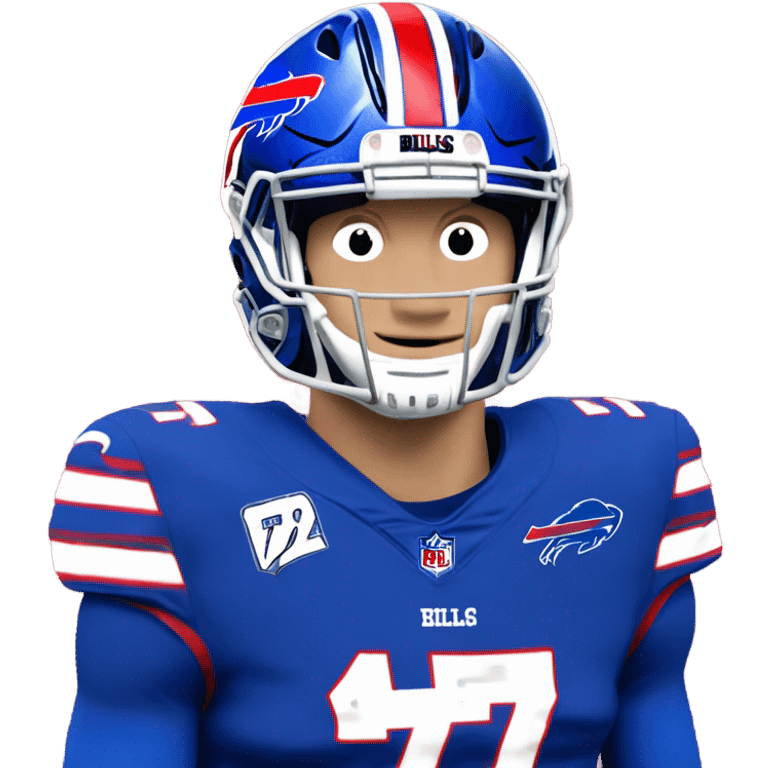 Josh Allen # 17. Buffalo bills  emoji