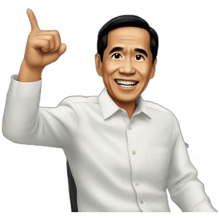 Jokowi pointing emoji