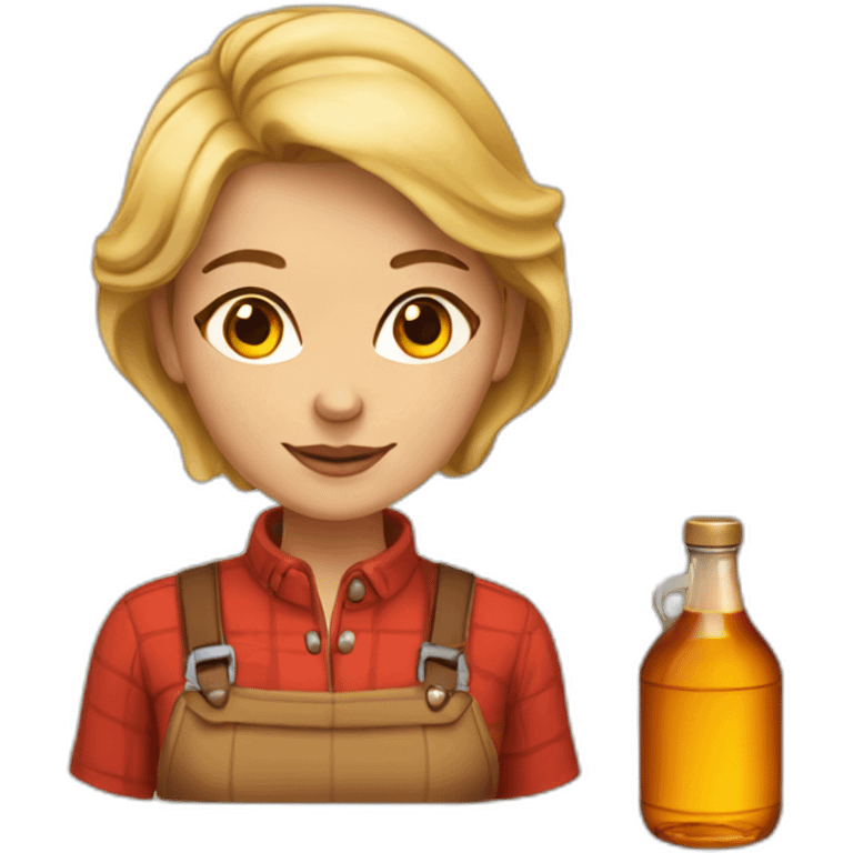 Maple syrup female Canadian emoji