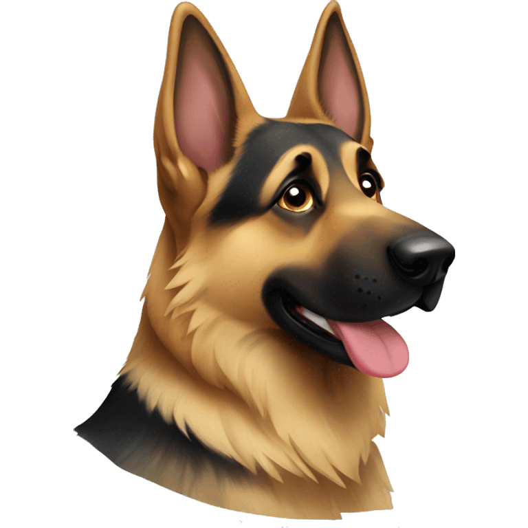 Acute German shepherd emoji