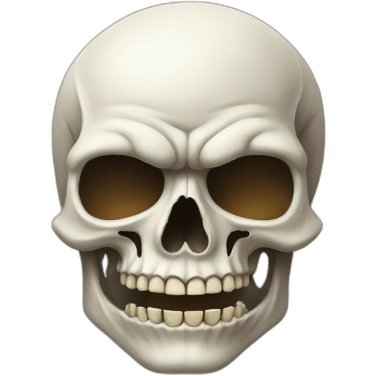 Crazy skull emoji