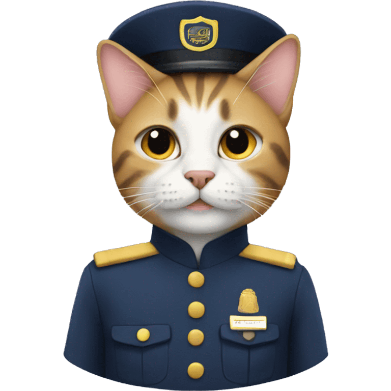 cat in uniform emoji