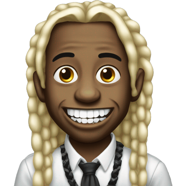 Lil Wayne with diamond teeth   emoji