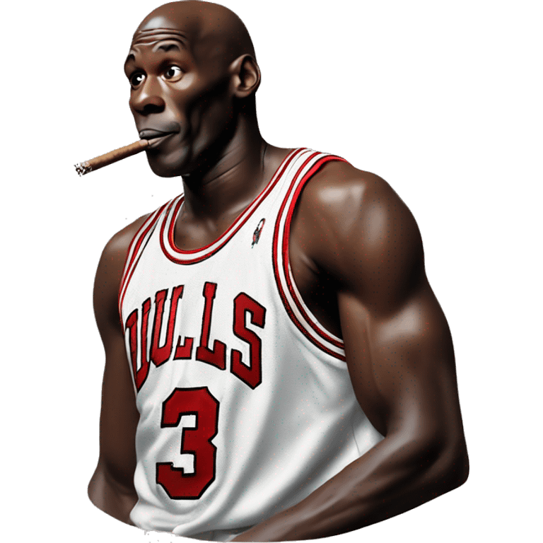 Michael Jordan smoking a cigar  emoji