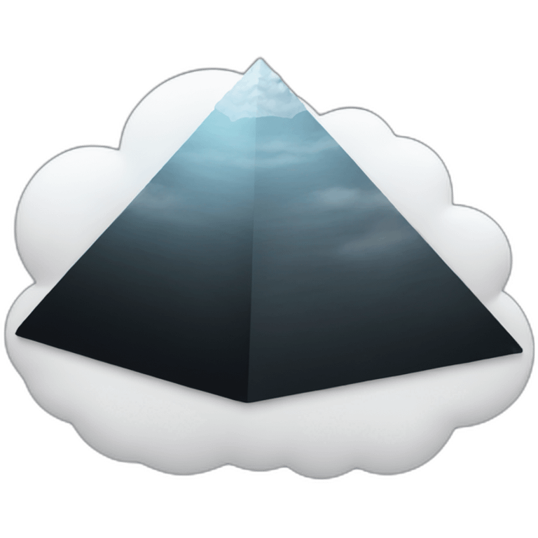 black-pyramid-on-cloud emoji