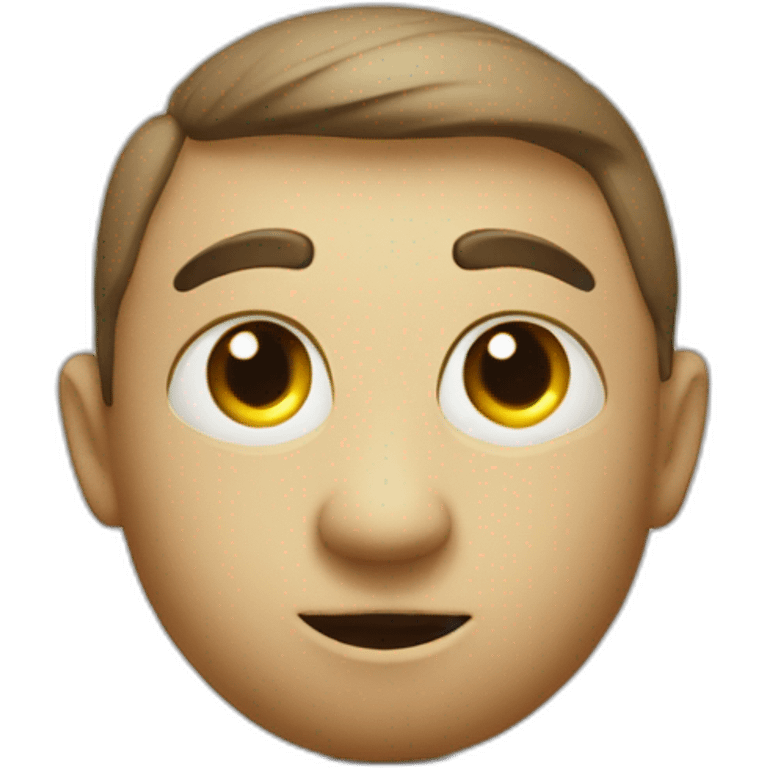 round eyes, 3d, plastic texture, gazing look emoji