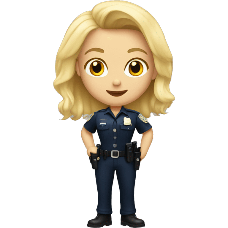 Blonde cop Haha emoji