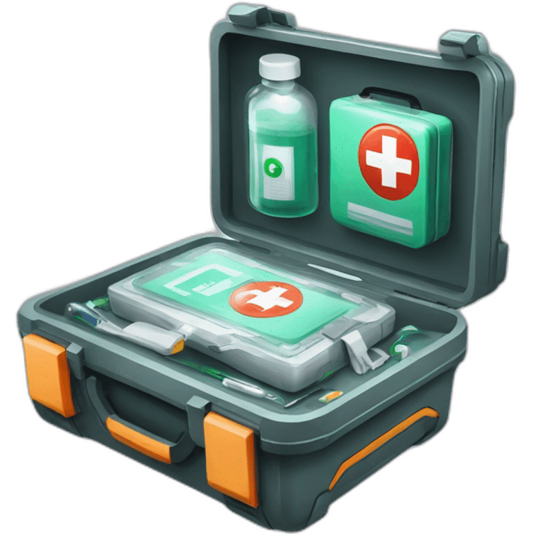 futuristic technological Field first aid kit emoji