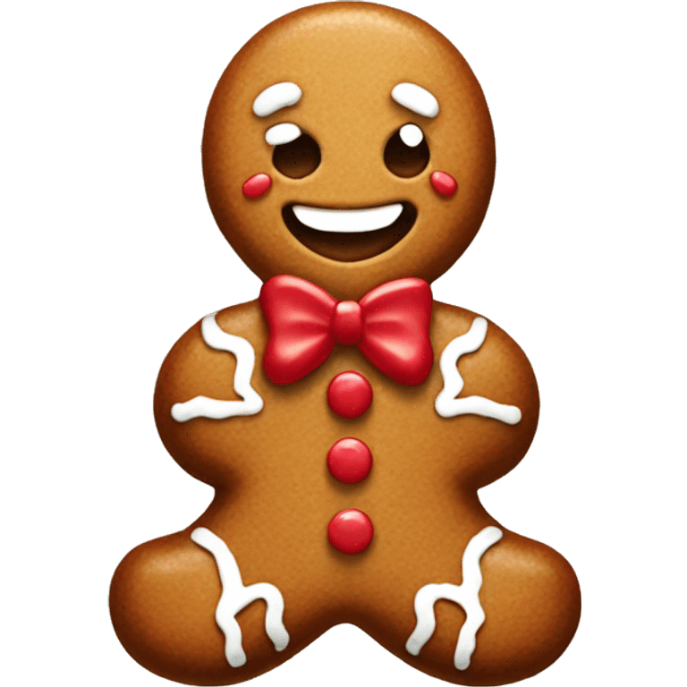 Gingerbread man emoji