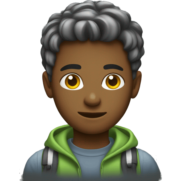 teenage boy as computer admin emoji