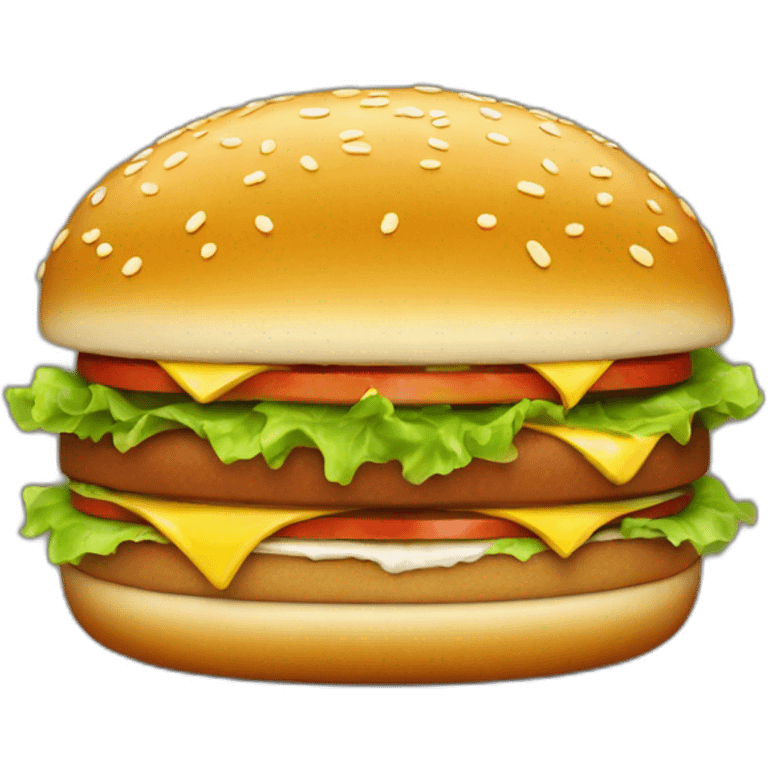 Un hamburger qui mange un hamburger emoji