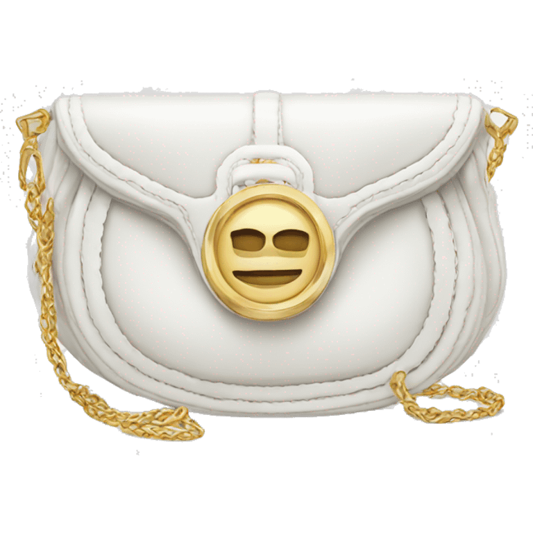 white luxury purse emoji